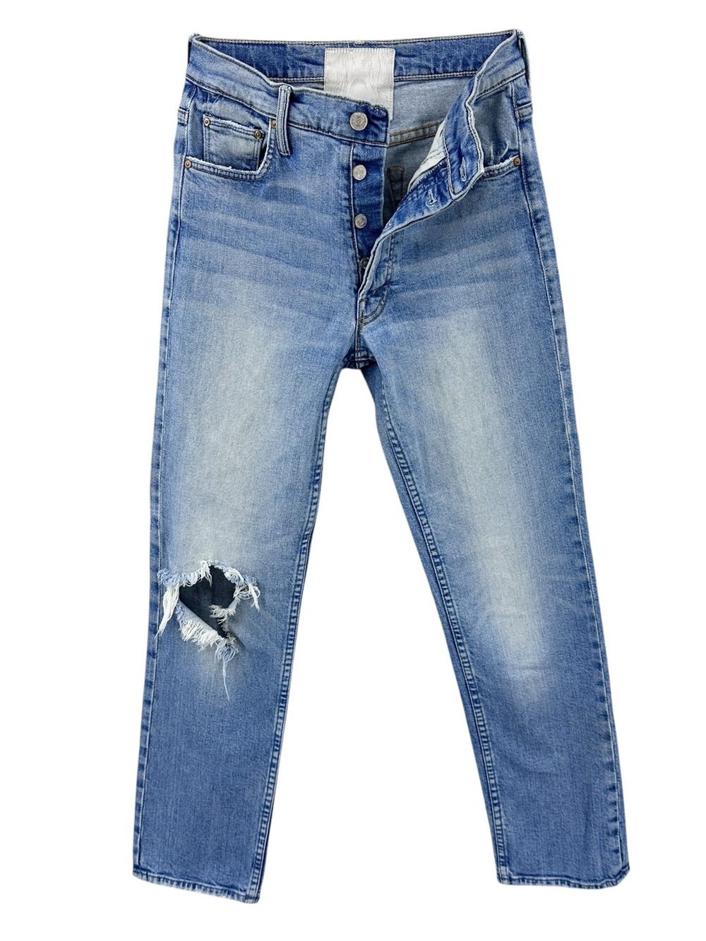 MOTHER Superior Jeans The Tomcat Ankle Gospel Grace Pants Blue